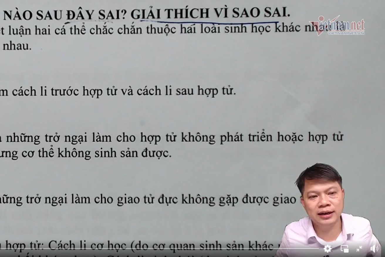 Thầy Phan Khắc Nghệ trả lời học trò về tố cáo lộ đề thi