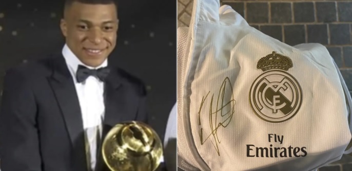 Mbappe giành Quả bóng vàng Dubai, ký vào áo Real Madrid