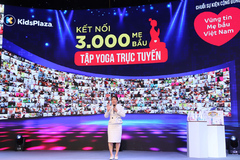 3.000 mẹ bầu tập yoga trực tuyến cùng KidsPlaza