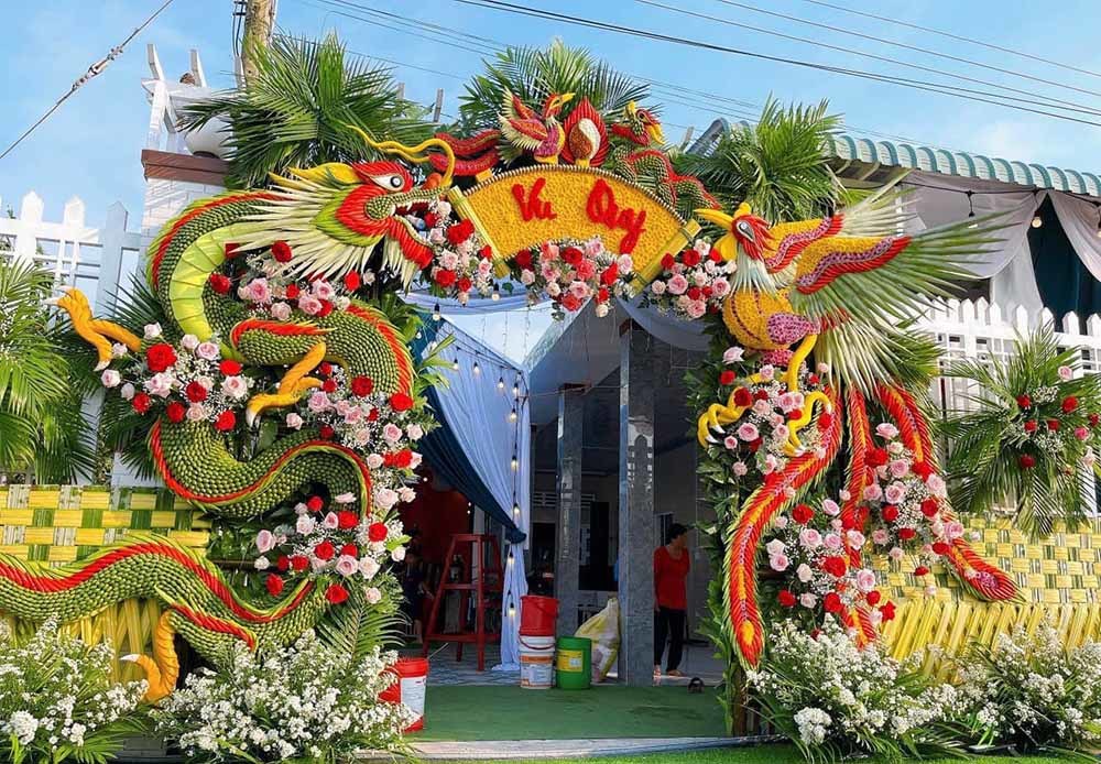 1 Cổng cưới lá dừa đơn giảnđẹpgiá rẻ  Tổ chức sự kiện Hà Nội