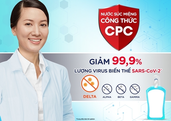 Nước súc miệng công thức CPC hỗ trợ ngừa Covid