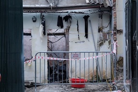 Hiện trường xác xơ sau vụ nổ cháy nhà trọ khiến 3 người chết ở Hà Nội