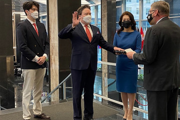 Tân Đại sứ Mỹ tại Việt Nam tuyên thệ nhậm chức