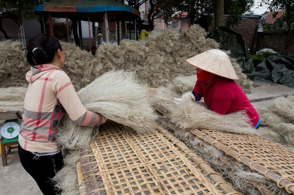 Oodles of glass noodles ready for Tet at So Village