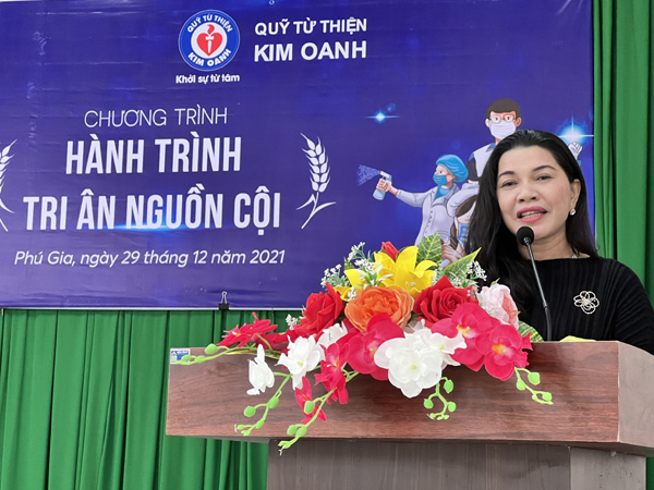 Quỹ từ thiện Kim Oanh tiếp sức tỉnh Thừa Thiên - Huế chống dịch