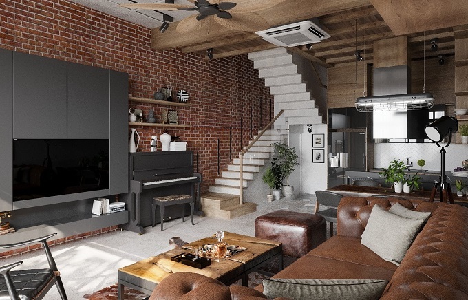 Không gian sống chất lừ khi thiết kế theo phong cách nhà hàng và quán cà phê