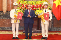 Thăng hàm Thượng tướng với hai Thứ trưởng Bộ Công an