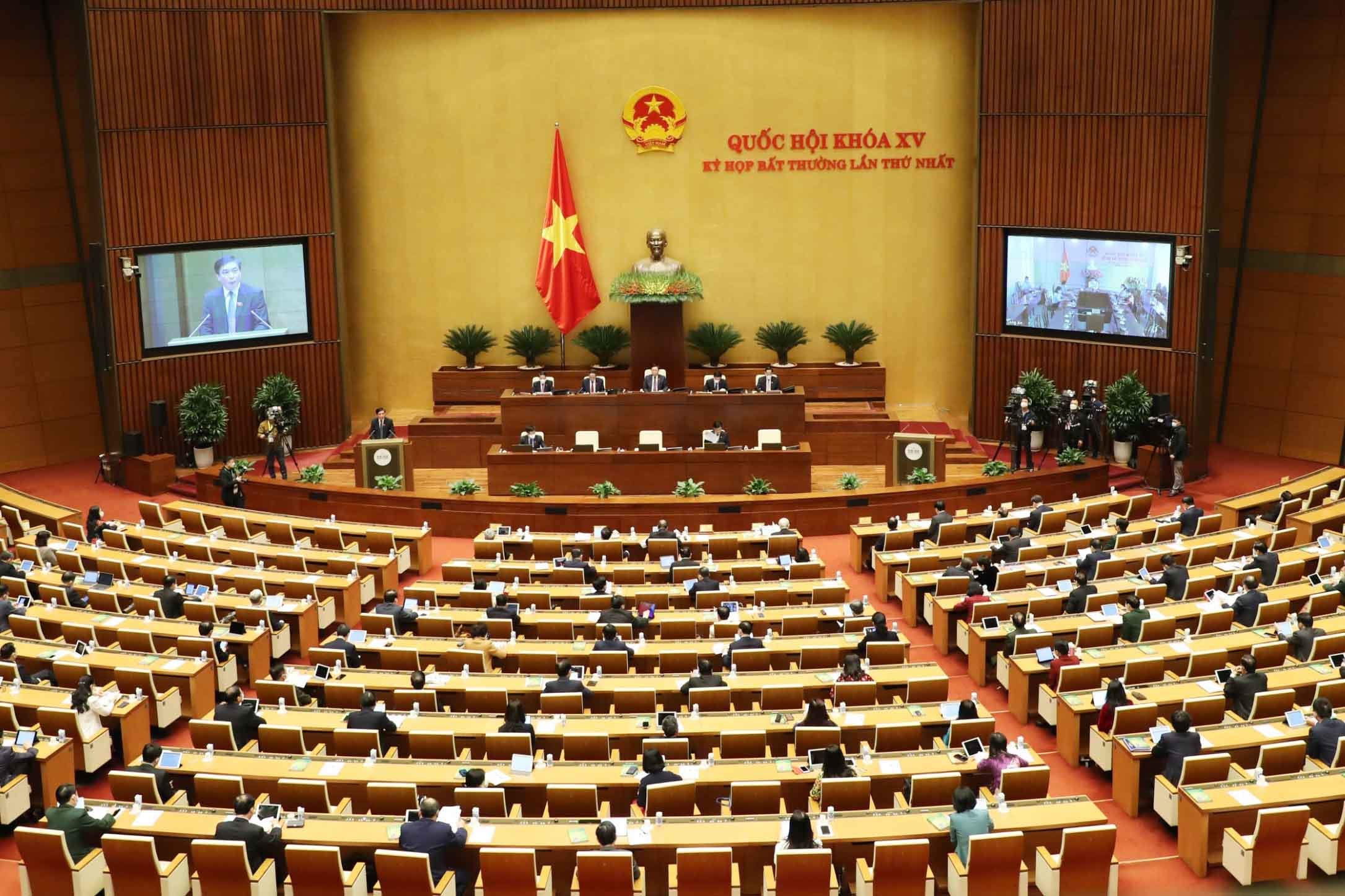 Nghị quyết Kỳ họp bất thường lần thứ nhất, Quốc hội khóa XV