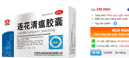 Thuốc mác ngoại rao chữa Covid-19 tại nhà 'loạn giá' chợ mạng