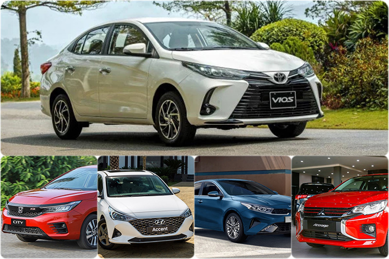 Xe sedan giá rẻ tháng 12: Vios vững ngôi đầu, City tăng tốc cuối năm