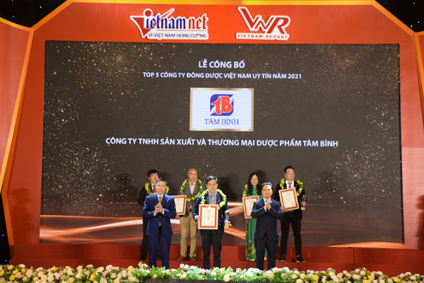 Dược phẩm Tâm Bình lần thứ 2 vào Top 5 Công ty Đông dược Việt Nam uy tín