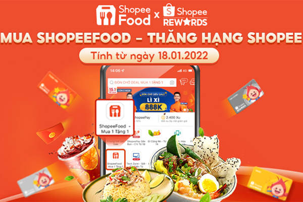 Thêm cách tích điểm bằng đơn gọi món trên ShopeeFood