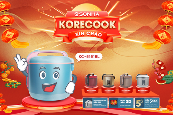 Lý do nồi cơm điện KORECOOK được lòng chị em nội trợ