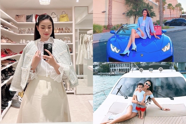 Hoa hậu Phạm Hương giàu sụ, toàn đồ hiệu xe sang ở Mỹ