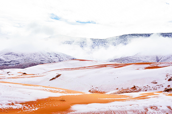 Vì sao đột nhiên tuyết lại rơi phủ kín sa mạc lớn nhất thế giới?
