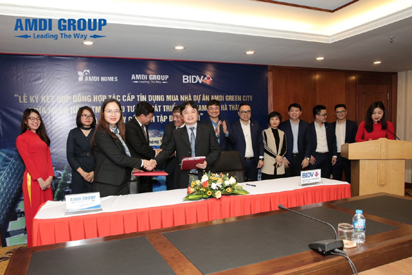 AMDI Group bắt tay BIDV hỗ trợ khách mua nhà dự án Amdi Green City