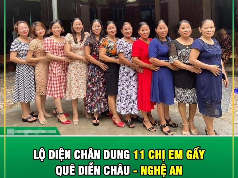 Hà Tĩnh đăng ảnh 'nhà có 14 chị em gái', người dùng mạng sục sôi