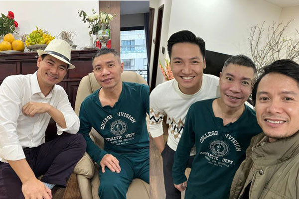 Xuân Bắc, Mạnh Trường đến thăm Công Lý ngày cuối năm