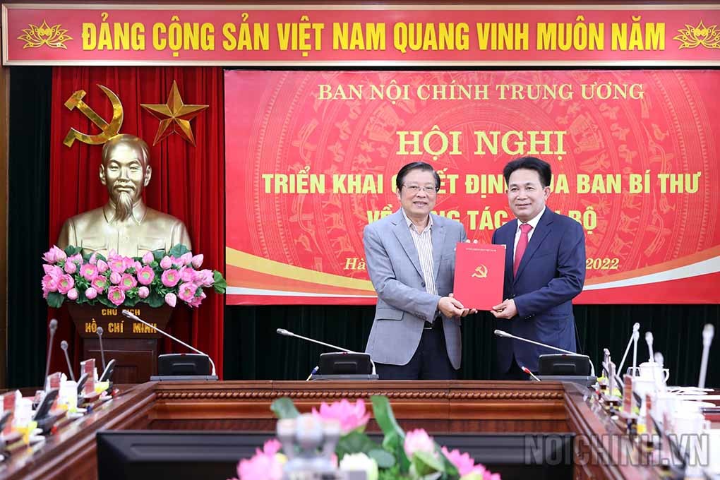 Ban Bí thư bổ nhiệm Phó Trưởng Ban Nội chính Trung ương