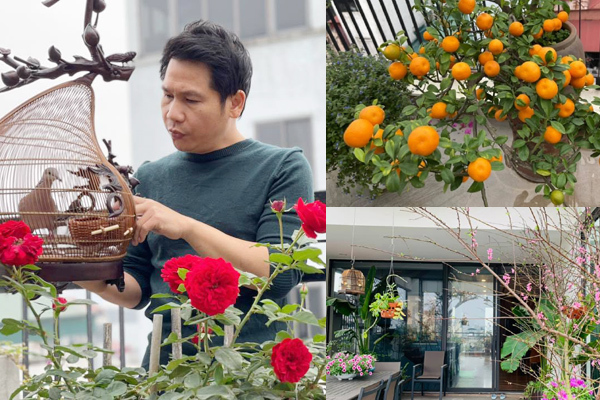 Không gian ấm cúng ngày Tết nhà ca sĩ Trọng Tấn