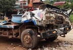 Ô tô tải vào cua lật ngửa ở Sơn La, tài xế tử vong
