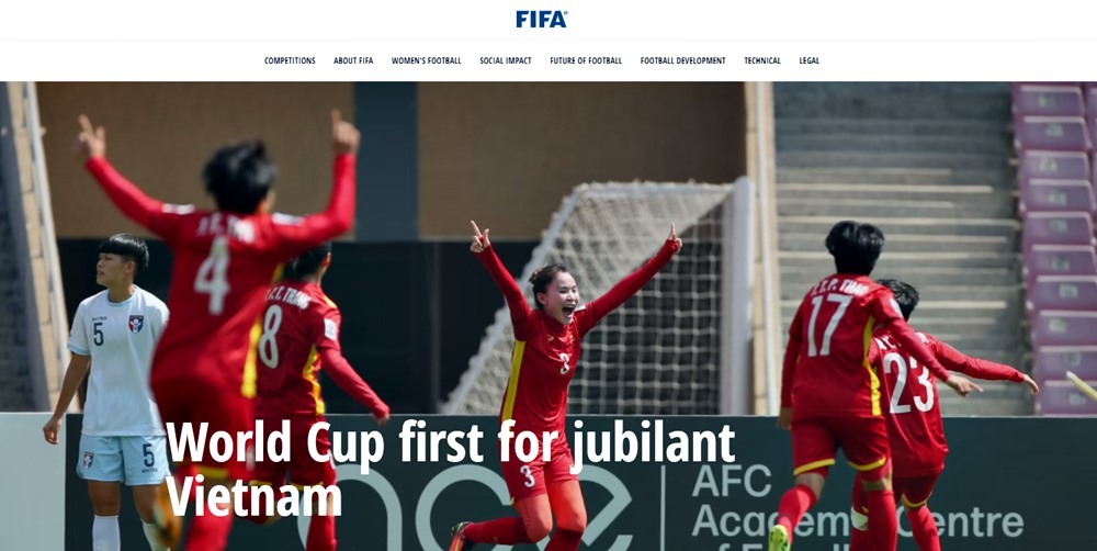 FIFA hết lời khen ngợi nữ Việt Nam với kỳ tích World Cup