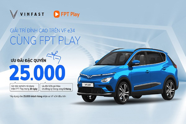 Kho giải trí đa dạng nội dung FPT Play trên VinFast VF e34