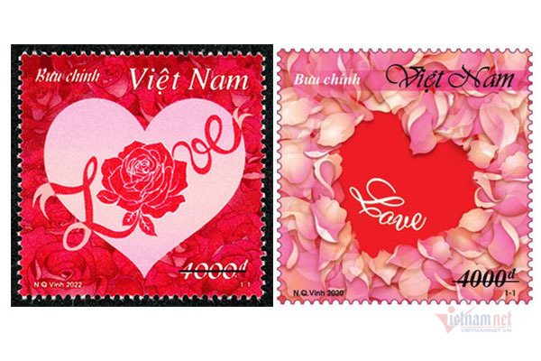 Việt Nam phát hành chuỗi tem bưu chính chủ đề Tình yêu dịp 14/2