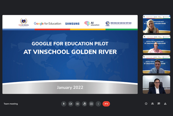 Vinschool bắt tay Google và Samsung nâng cao chất lượng dạy - học