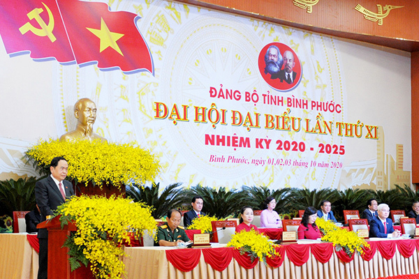 Bài phát biểu của ông Trần Thanh Mẫn tại Đại hội đại biểu Đảng bộ tỉnh Bình Phước lần thứ XI
