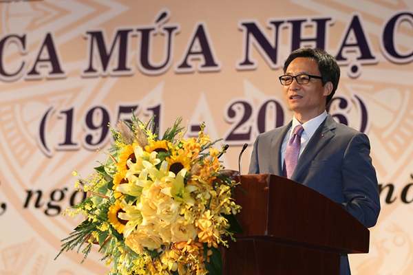 Phát biểu của Phó Thủ tướng tại Lễ kỷ niệm 60 năm thành lập Nhà hát Ca múa nhạc Việt Nam