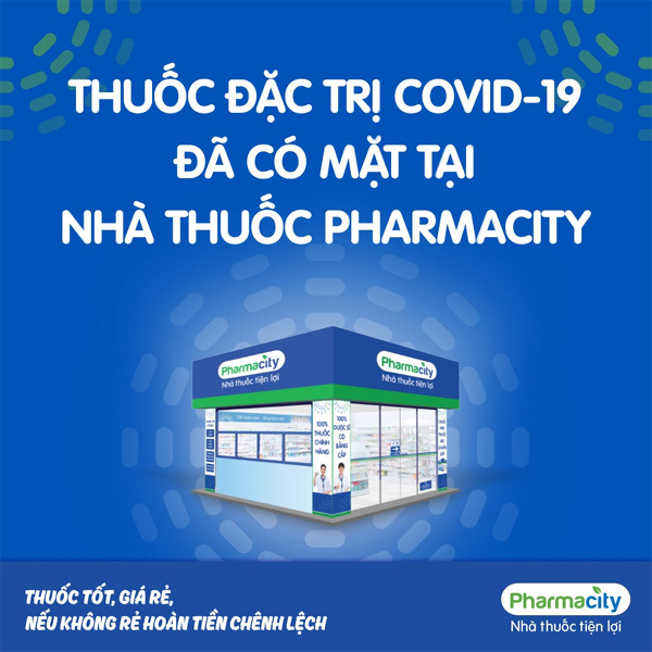 Pharmacity phân phối thuốc chứa hoạt chất Molnupiravir
