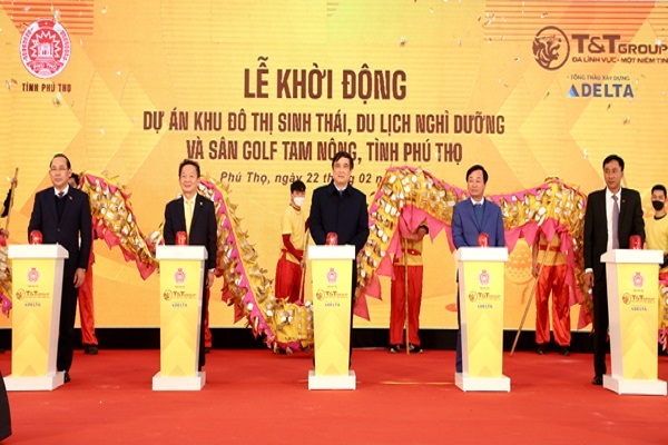 Khởi động dự án khu đô thị sinh thái và sân golf gần 500ha ở Phú Thọ