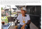 Foreign news site writes about An Giang man who loves to wear gold jewelry