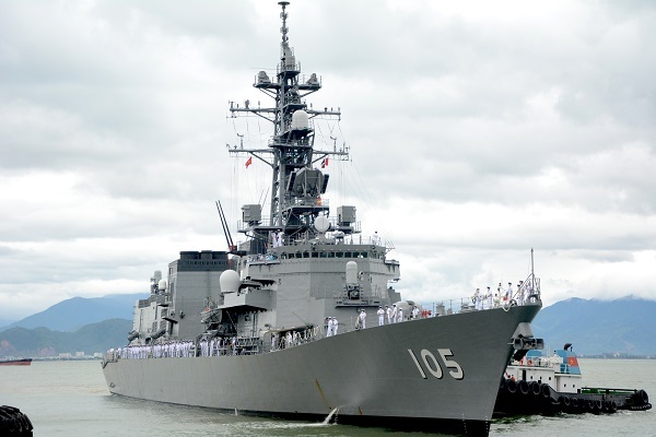 Hình ảnh biên đội tàu huấn luyện Nhật Bản đến Đà Nẵng