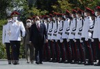 Tổng thống Singapore đón Chủ tịch nước và phu nhân tại cung Istana