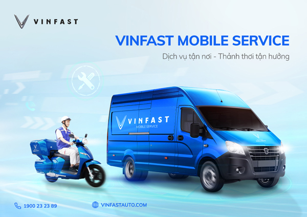 Dịch vụ Mobile Service cho xe máy điện VinFast chinh phục người dùng Việt