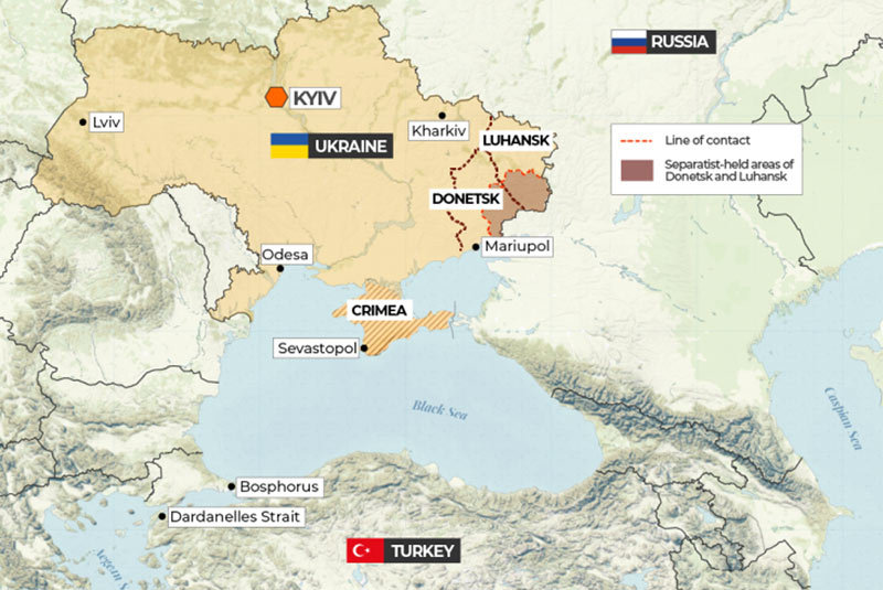 Thổ Nhĩ Kỳ chặn tàu chiến khỏi eo biển giữa khủng hoảng Nga-Ukraine