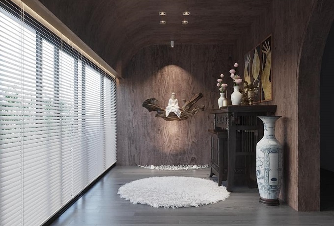 Ngôi nhà như chuồng cọp  ở Quảng Ninh lột xác không tưởng, phòng thờ đẹp siêu thực