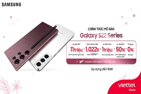 Viettel Store trả hàng Galaxy S22 Series trên toàn quốc