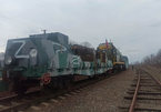 Cận cảnh đoàn tàu bọc thép Nga xuất hiện ở Ukraine