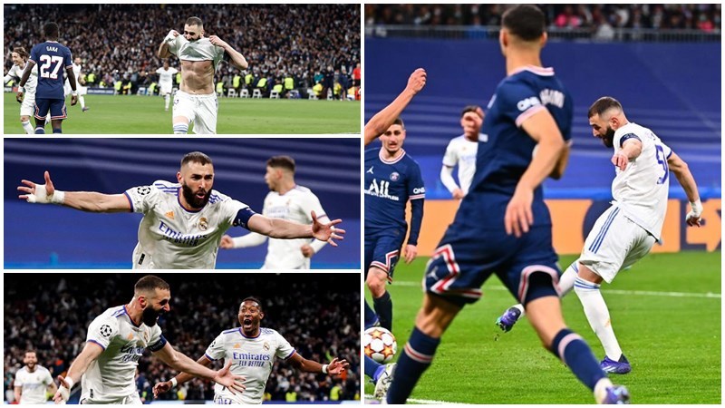 Quay chậm cú hat-trick tuyệt đỉnh của Benzema nhấn chìm PSG