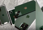 Close-up of iPhone 13 new colors Green Alpine is ravishing