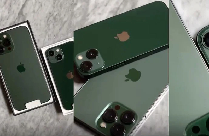 Cận cảnh iPhone 13 màu mới Green Alpine đẹp mê hồn