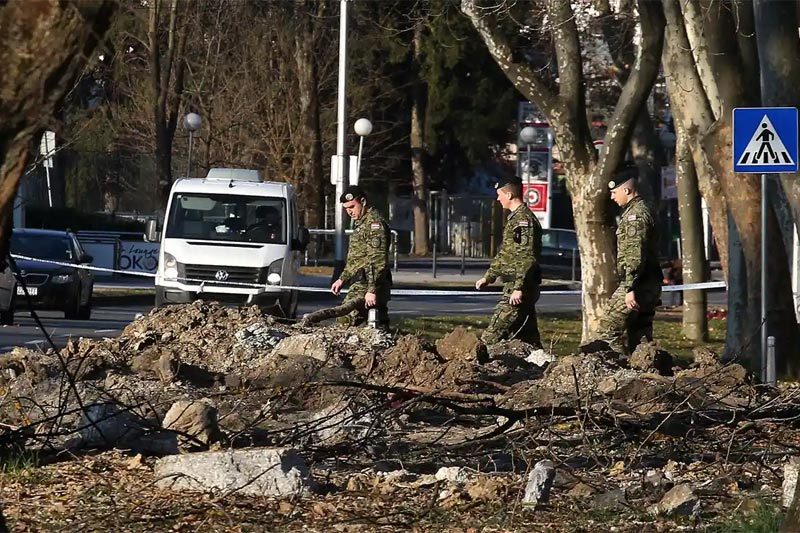 Máy bay quân sự không người lái Ukraine rơi ở thủ đô Croatia