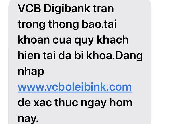 Tá hỏa vì tin nhắn thông báo “tài khoản đã bị khóa” đột ngột từ ngân hàng