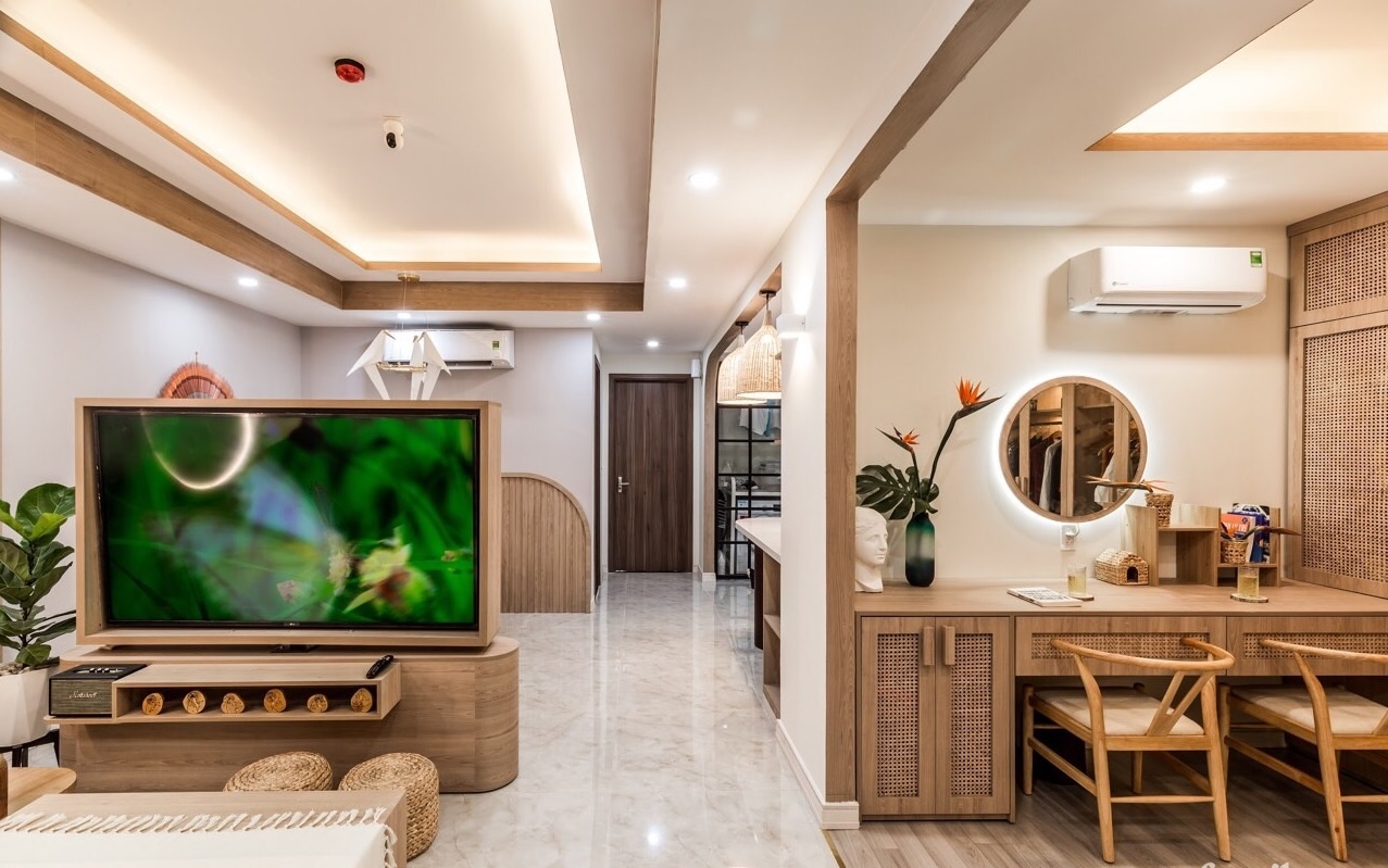 The sound of the land of Phu Tang is full of life in an apartment of 75m2