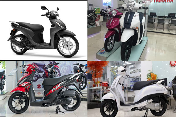 Các loại xe tay ga 50cc giá rẻ dành cho học sinh