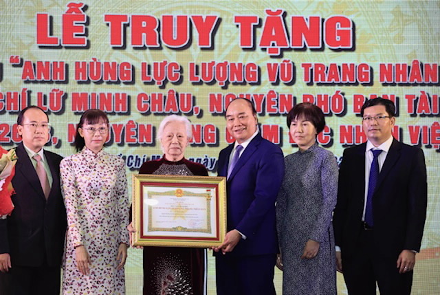 Chủ tịch nước truy tặng danh hiệu Anh hùng LLVTND cho ông Lữ Minh Châu