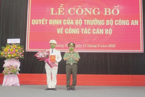 Quảng Nam có tân Phó Giám đốc Công an tỉnh 41 tuổi